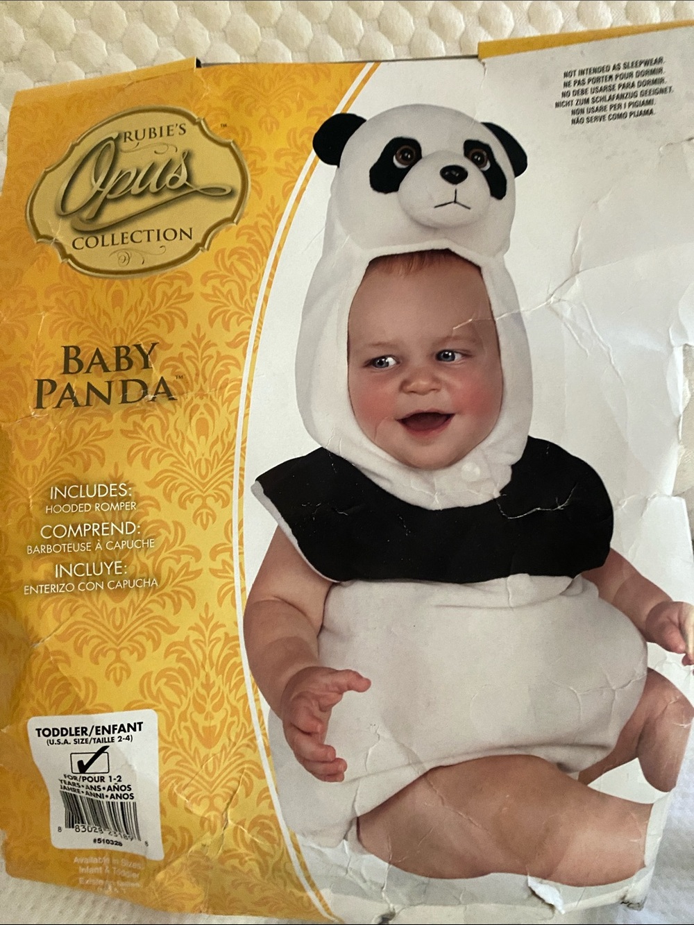Rubie's Baby Panda Costume - White & Black